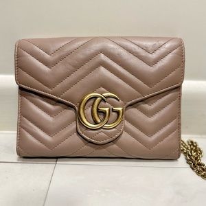 Gucci Matelasse Chain Wallet
